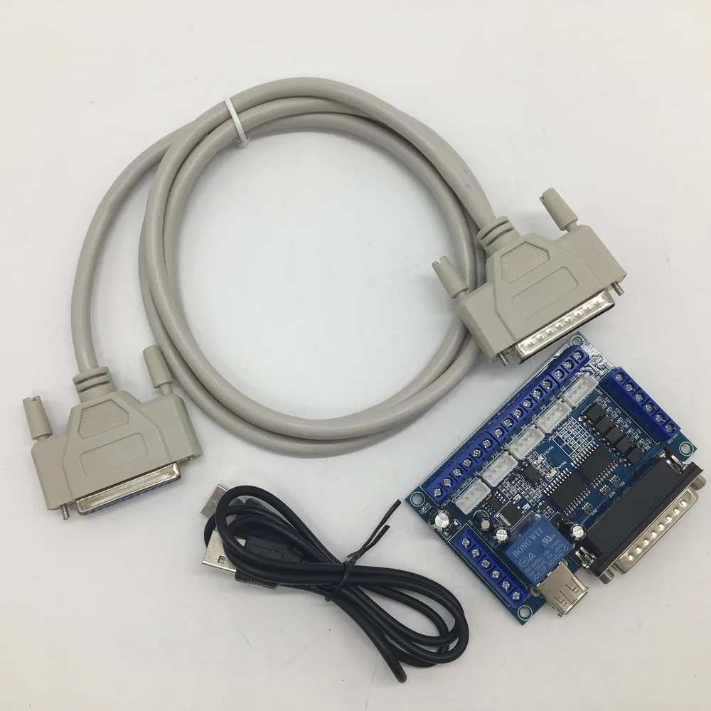 5 осевая плата с ЧПУ интерфейс USB + 25 контактами кабель для шагового драйвера MACH3
