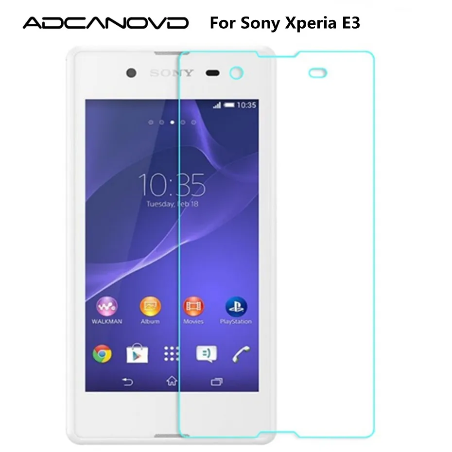 Ультратонкое защитное стекло 9H для Sony Xperia E3 закаленное на D2202 D2203 D2206 D2212 D2243