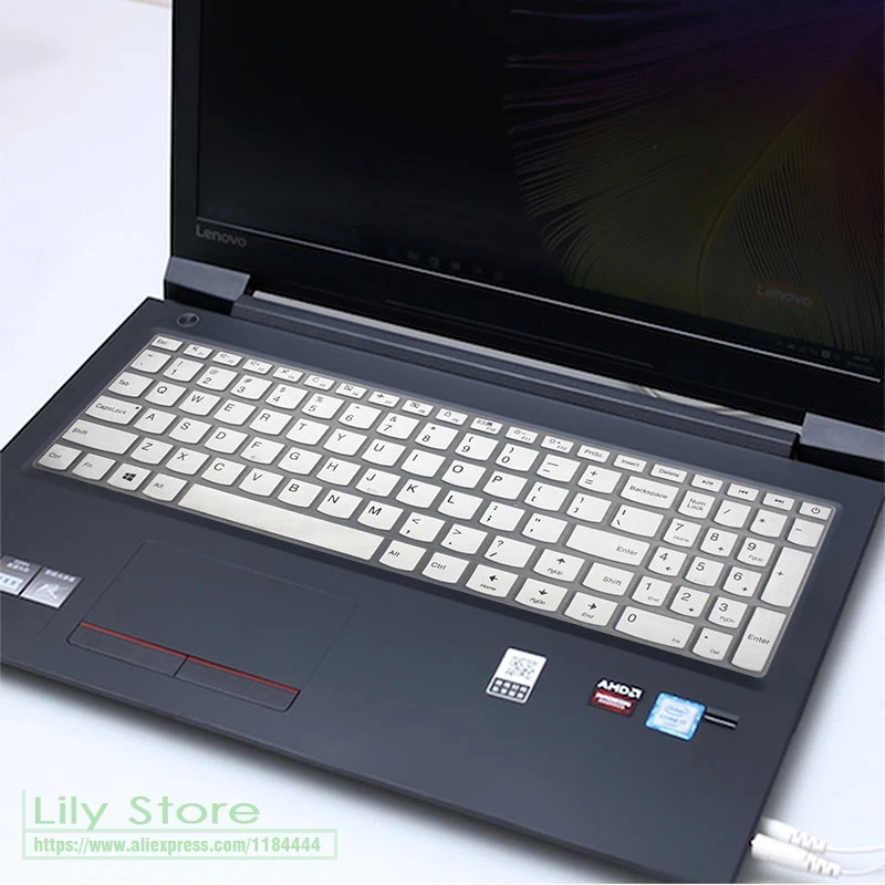 white Силиконовый чехол-клавиатура для ноутбука lenovo IdeaPad 510 15," Ideapad 110 17,3" 310 15," Flex 4 15" 110-15 110-17 - Цвет: white