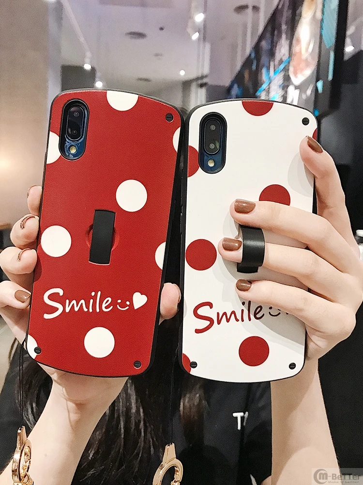 Чехол для телефона iPhone 7/8 plus простой чехол smile ovil X/XS Max XR милый роскошный красный из