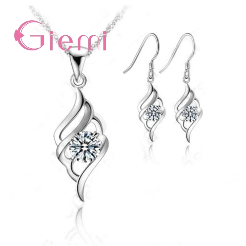 

Комплект из колье и серёг, из серебра 925 пробы
