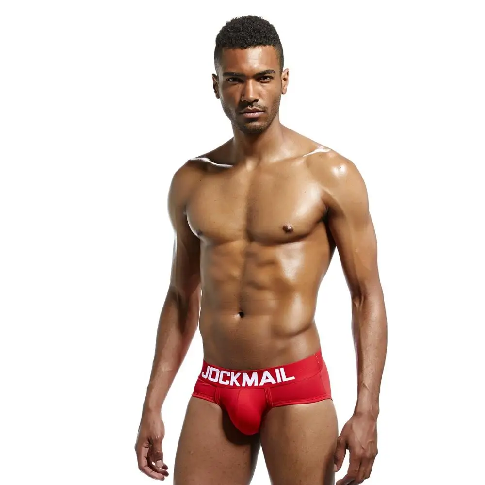 Бренд jockmail Classic basics хлопковое мужское белье Плавки-трусы Пестрое нательное Пенис