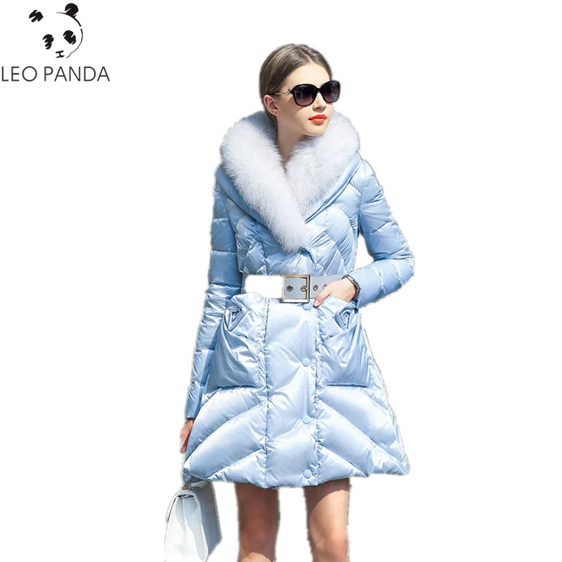 Новинка 2019 женский роскошный пуховик Европейская зима Женская куртка с