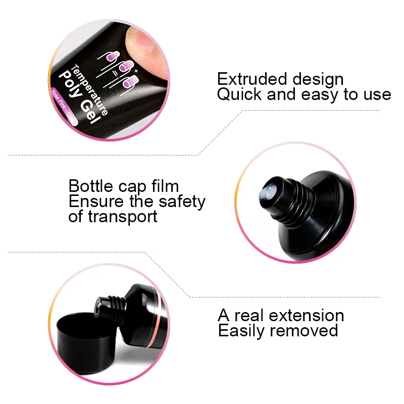 ROSALIND поли наращивания ногтей изменение температуры акриловый строитель