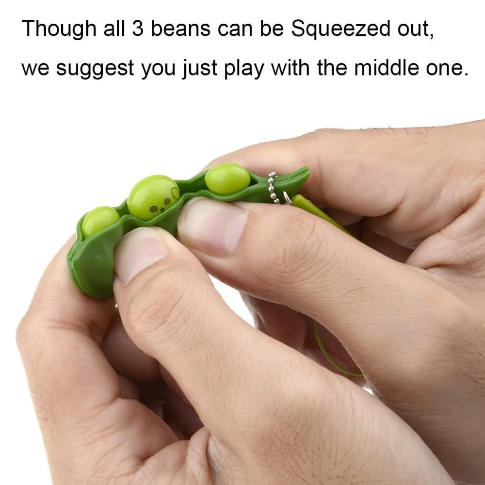 Funny Magic Extrusion Bean Toy antistress balls with phone Key Chain Decompress Beans Toys Antistress Novelty Relax | Игрушки и хобби