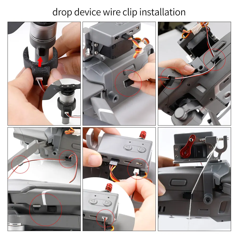 

Airdrop Release Fishing Bait Wedding Proposal Device Accessories for DJI 2 Pro Zoom Drone BM88