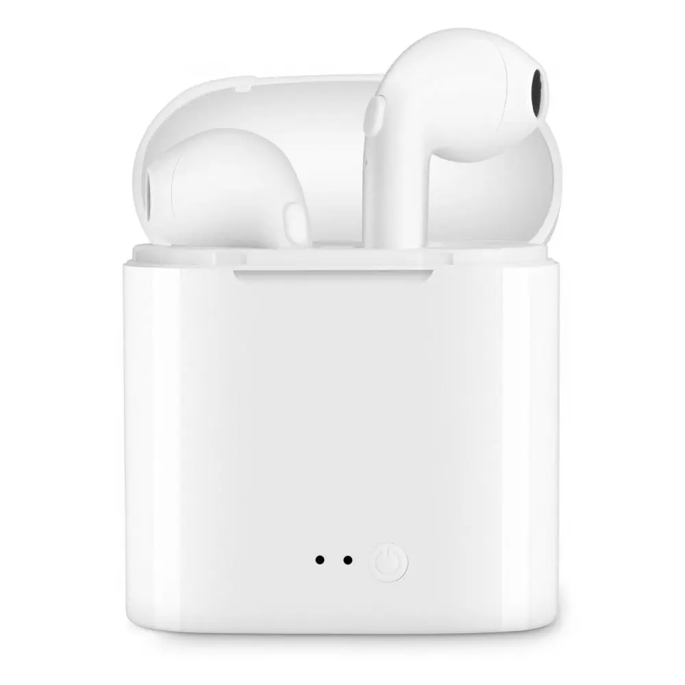 100 шт./лот HBQ I7s Беспроводной наушники с порошок банк гарнитура Bluetooth в ухо