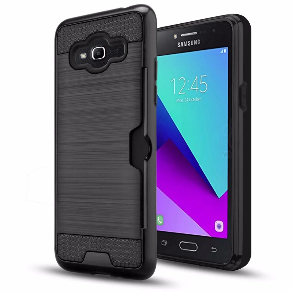Металлический цветной чехол для Samsung Galaxy J2 Prime силиконовый бампер противоударный