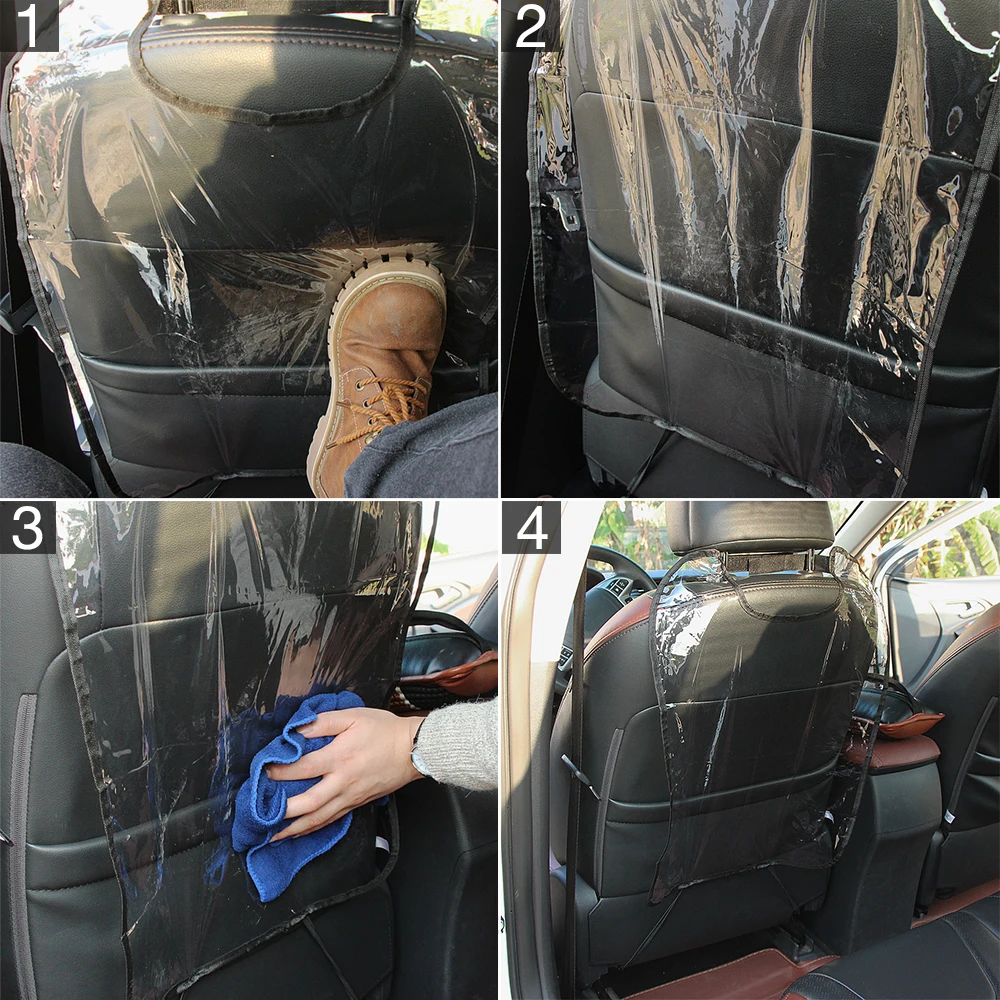 Car-styling Car Seat Back Cover Protector For BMW E46 E60 Ford focus 2 Kuga Mazda 3 cx-5 VW Polo Golf 4 5 6 Jetta Passat | Автомобили и