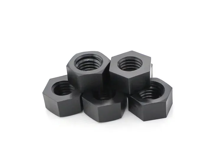 

50Pcs DIN934 M2 M2.5 M3 M4 M5 M6 M8 M10 M12 Black Nylon Hex Nut Hexagon Plastic Nuts