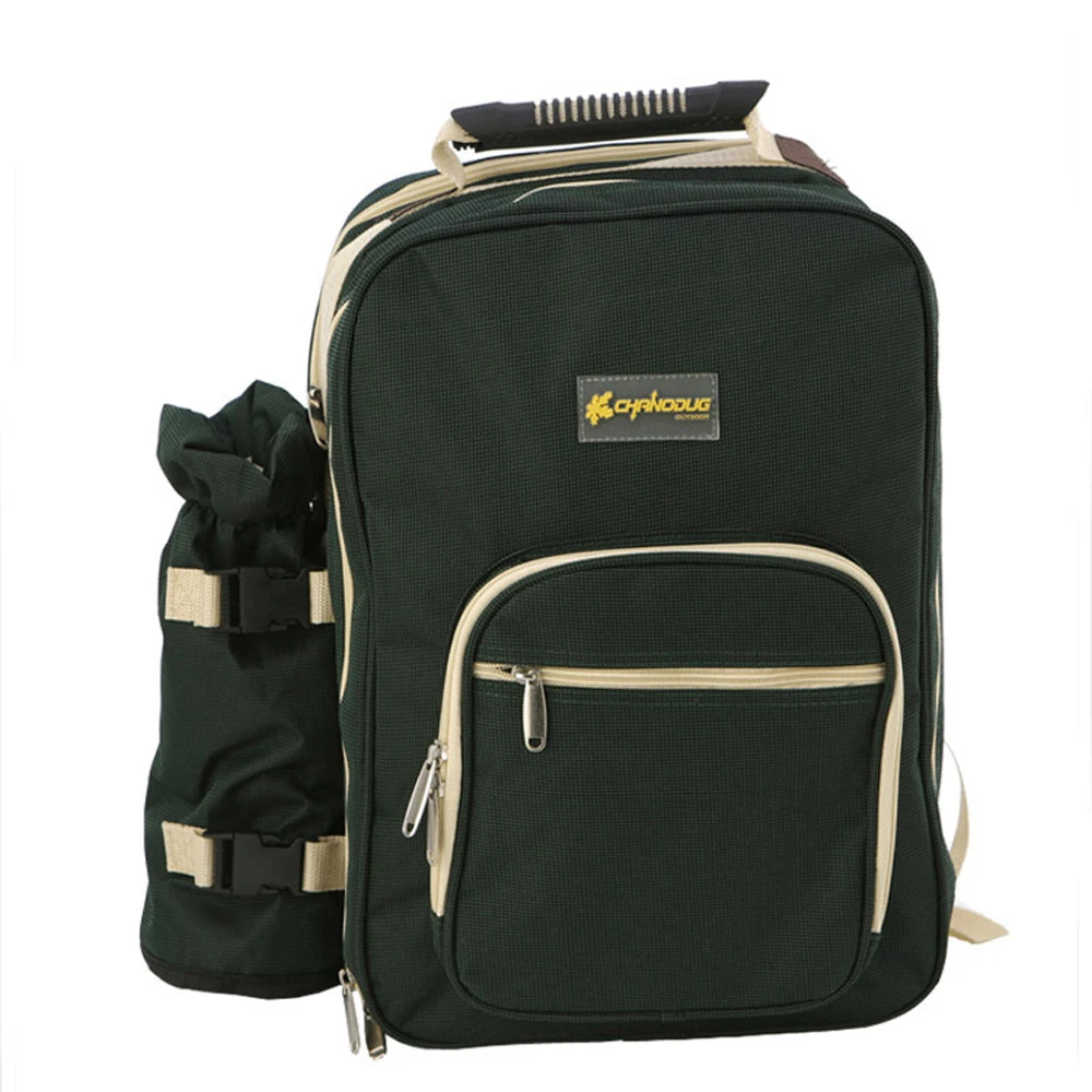 Koop Draagbare 4 Personen Picknick Backapck Rugzak Wandelen Outdoor Camping Bbq Lunch Tas Met Servies Cup Set Backpacken Picknick Tassen
