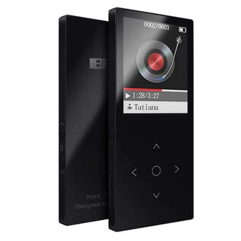 BENJIE K8 ультра тонкий 8 Гб Bluetooth Mp3 MP4 плеер 1 дюйма цветной экран без потерь звук с FM