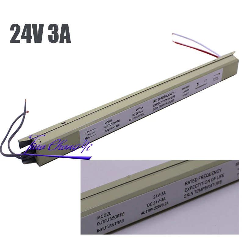 

New Hot 24V 3A Switching Power Supply Lighting Transformer 72W 220VAC For LED Strip Box
