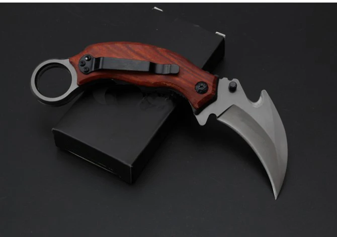 Karambit нож X52 5Cr13Mov Лезвие cid филиал деревянная ручка складной EDC инструмент Открытый