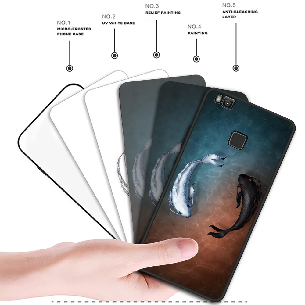 KK Розовый Мягкий ТПУ чехол с узором для Huawei P9 P10 P8 Lite P20 Plus Enjoy 8 Y9 Nova 2i прекрасный