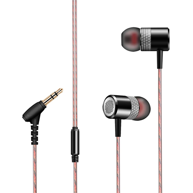 Тяжелый бас наушники Металлические HIFI стерео мм 3 5 сабвуфер вкладыши с