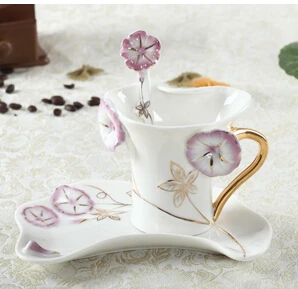 Европейский стиль 2015 черный чай керамический костяной кофе чашки набор