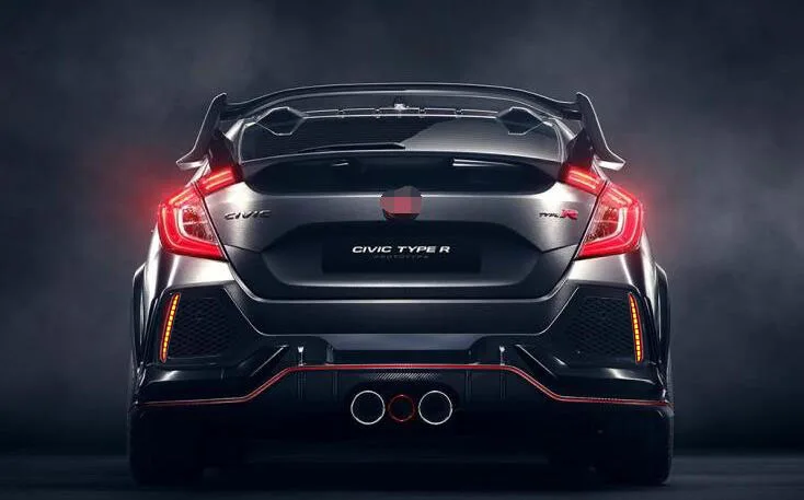 Для Honda Civic Hatchback Тип R прототип Светодиодный отражатель сзади туман лампы для бамперов сигнальная лампочка