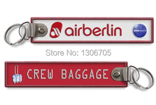 Воздушная Берлинская сумка для багажа с вышивкой|air berlin|crew bag tagtagging crews |