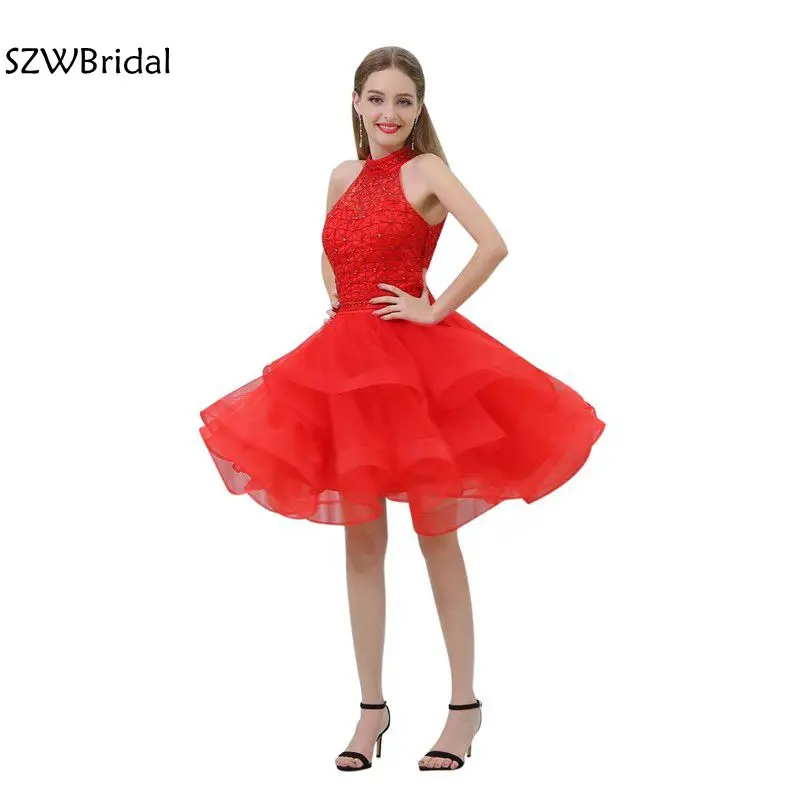 

Модное красное сексуальное коктейльное платье 2021 с открытыми плечами jurken ever pretty vestido de festa curto коктейльное платье