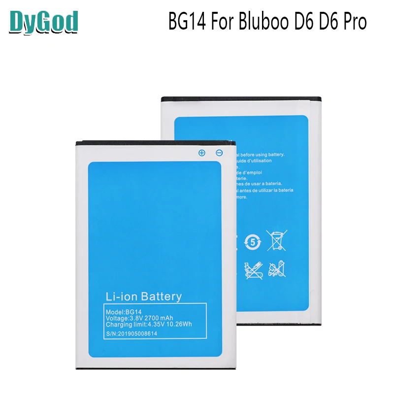 2700 мАч BG14 для Bluboo D6 Pro Экстрим Замена батареи Высокое качество Мобильный телефон