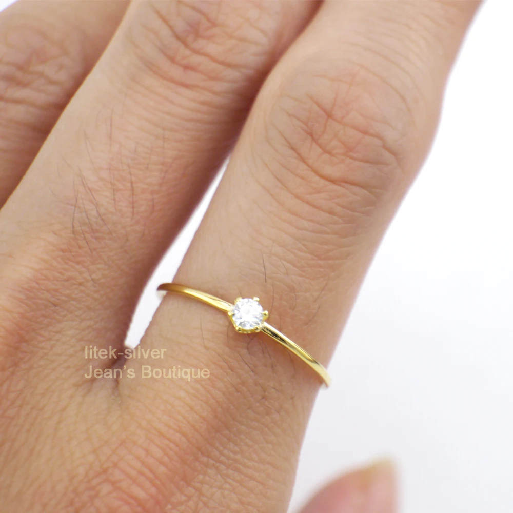 Женское составное кольцо средней длины с тонкими фианитами|ring women|stackable rings925 sterling
