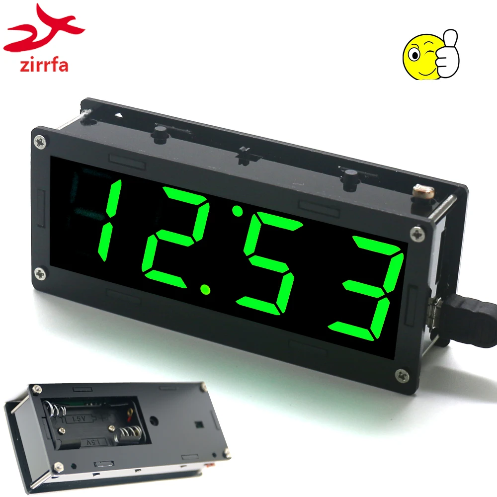 

Electronic DIY Kit High precision DS3231 1 inch digital tube Clock Kit 4-digit Display with Case Diy Kit Electronic