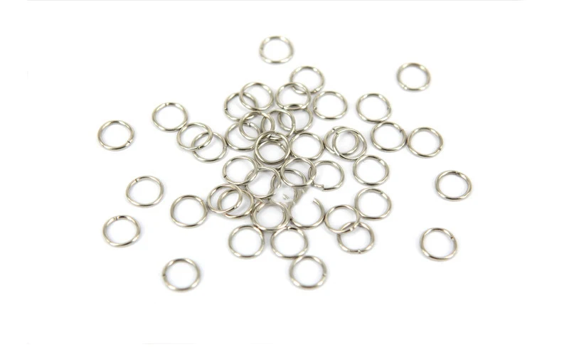 1pack 3/4/5/6/7/8/10mm Metal DIY Jewelry Findings Open Single Loops Jump Rings for Jewelry Making Accessories
