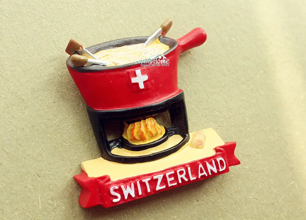 Швейцарский сувенир для путешествий с сыром 3D Смола магнит на холодильник