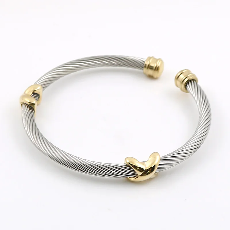 Браслеты MSX для женщин и мужчин очаровательные украшения в полоску с плетением из