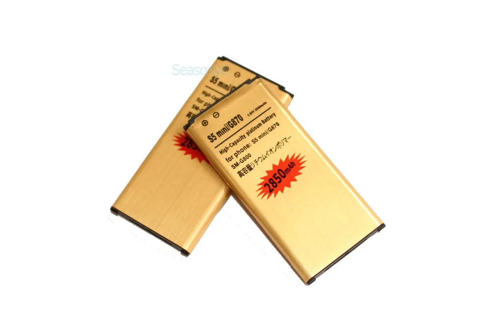 Seasonye 3 шт./лот 2850 мАч EB-BG800BBE Золотая сменная батарея для Samsung Galaxy SV Mini S5 mini G870 SM-G800F G800
