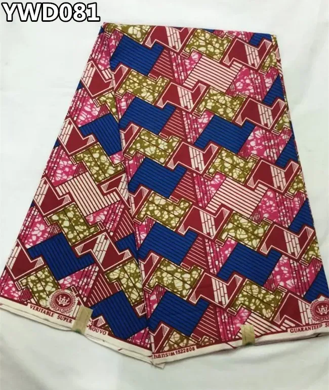 Hot sales African woodin wax 6yards High Quality veritable real fabric YWD081 | Дом и сад