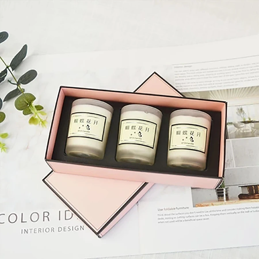 3 шт. Арома Свадебная вечеринка белая свеча банка подарок Воск чай свет день