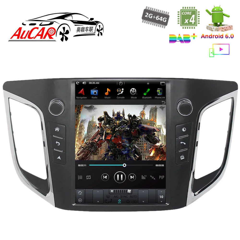 Автомагнитола Tesla в стиле Android для hyundai ix25 Creta gps мультимедийный Bluetooth радио WIFI 4G