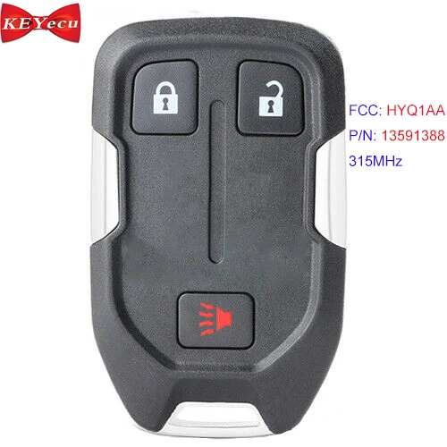 KEYECU для GMS територия 2018 умный дистанционный автомобильный брелок 315 МГц FCC ID: HYQ1AA