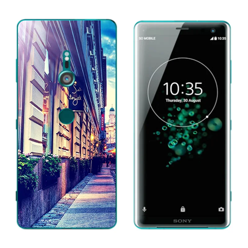 for Sony Xperia XZ3 Phone Case 6.0&quot Soft Silicone Clear Protective Back Cover XZ 3 Expression Printing TPU Shell |