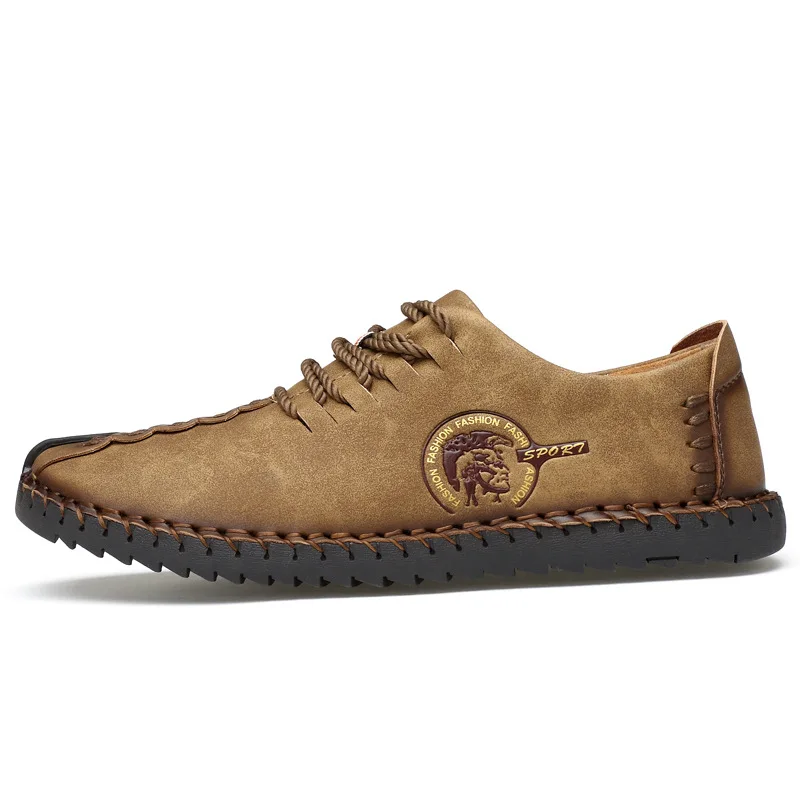 Мужские повседневные туфли из натуральной кожи брендовые дизайнерские модные на