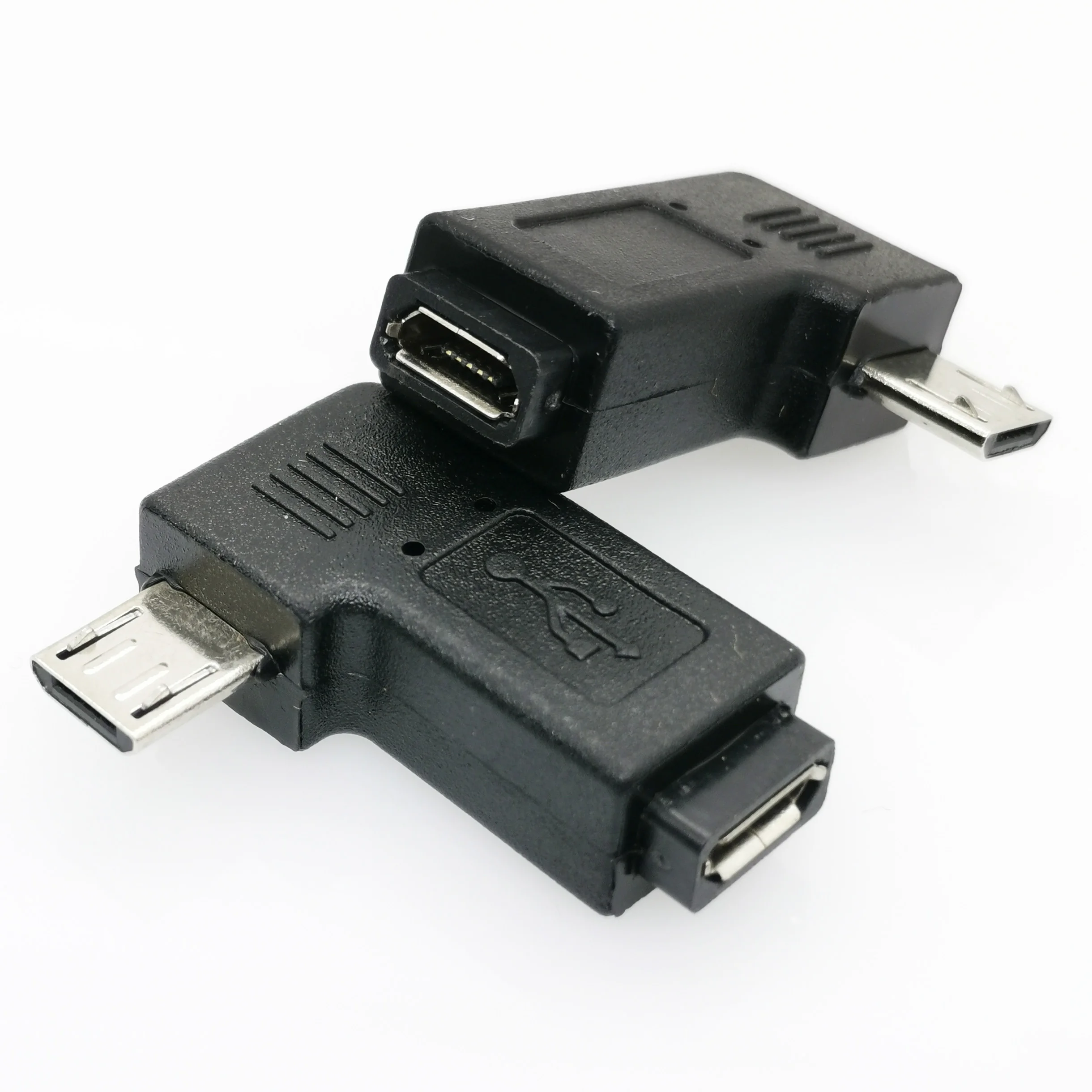 1 шт. 90 градусов левый и правый угловой Micro USB 5PIN Женский к MICRO USB Мужской адаптер питания для синхронизации данных