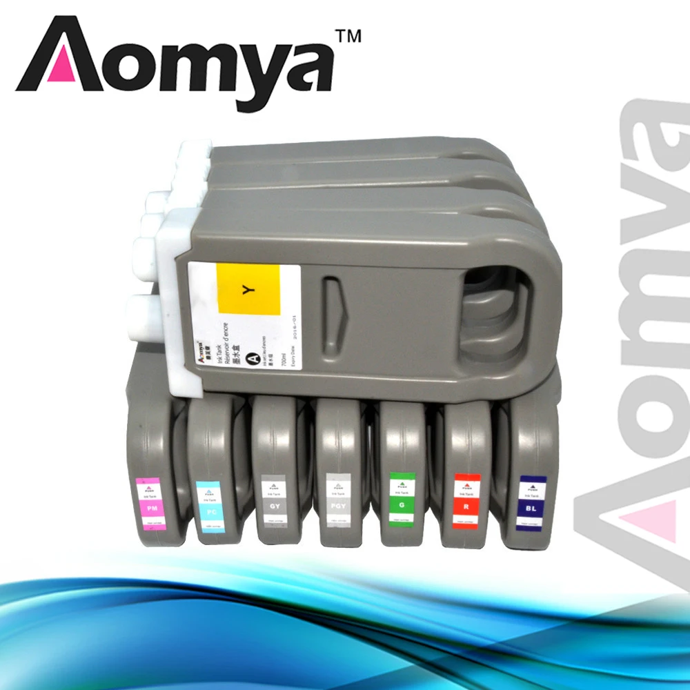 

PFI-703 Compatible Wide Format ink cartridges for Canon iPF 810pro/820pro printer with Specialized Pigment ink 5 colors