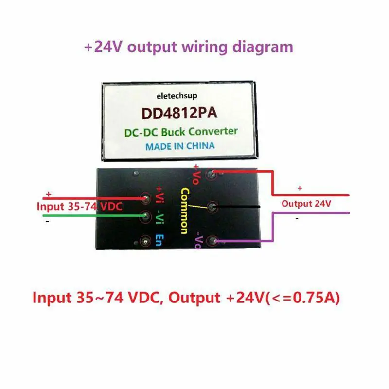 Dd4812Pa Двойной Изолированный Dc-Dc понижающий преобразователь 35-74 в до 12 В Dc модуль |