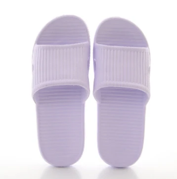 1708 purple JIANBUDAN/удобные женские домашние тапочки с мягкой подошвой; нескользящие Тапочки для ванной; массажные тапочки для ног; размеры 36-45 - Цвет: 1708 purple