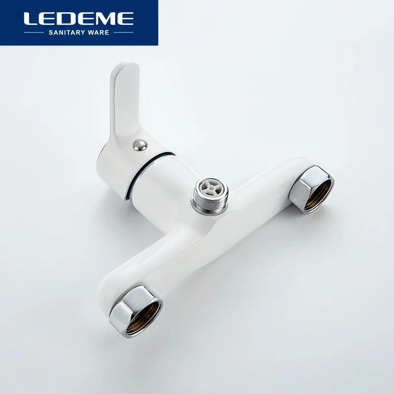 LEDEME Смеситель для душ.кабины латунь Цвет: белый L2003W|Смесители ванны| |