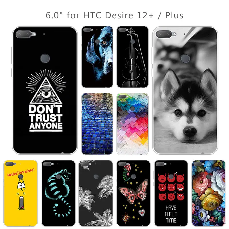 Чехол из ТПУ для HTC Desire 12 Plus прозрачный Ультратонкий Мягкий силикон 6 0 дюйма +