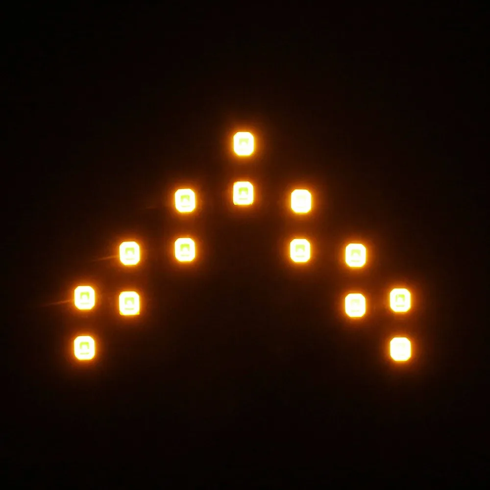 2 шт. 14 SMD светодиодный сигнал поворота Стоп для мотоцикла световые панели со