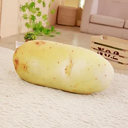 Potato 3D овощи плюшевые игрушки мягкие растения Фрукты декоративные подушки капуста Cuke баклажаны зеленый перец кухонные продукты имитационная игрушка - Цвет: Potato
