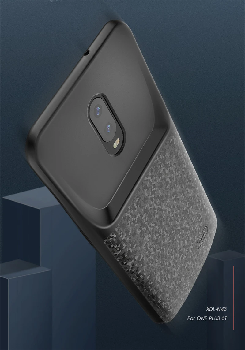 NTSPACE 4700 мАч зарядное устройство чехол s для Oneplus 6T Ультра тонкий силиконовый внешний аккумулятор чехол для зарядки s для One Plus 6T чехол для батареи