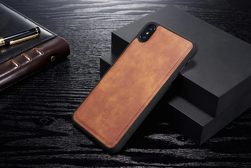 Роскошный чехол из натуральной кожи для Apple IPhone X XS 6S 7 8 Plus SE 11 Pro Max XR откидной Магнитный чехол-бумажник для телефона съёмный корпус
