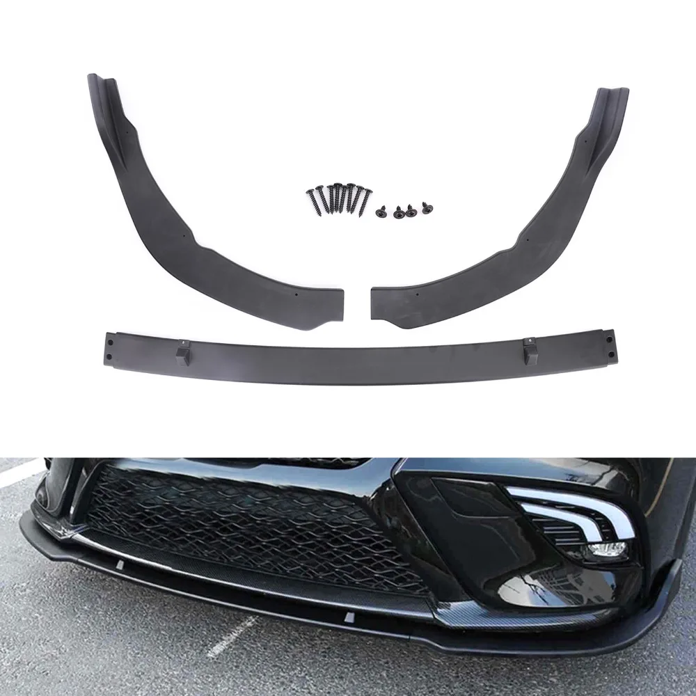 Areyourshop автомобиля Черный ABS передний бампер губы Накладка для Toyota Camry SE/XSE 3 шт. Авто интимные аксессуары Чехлы мангала
