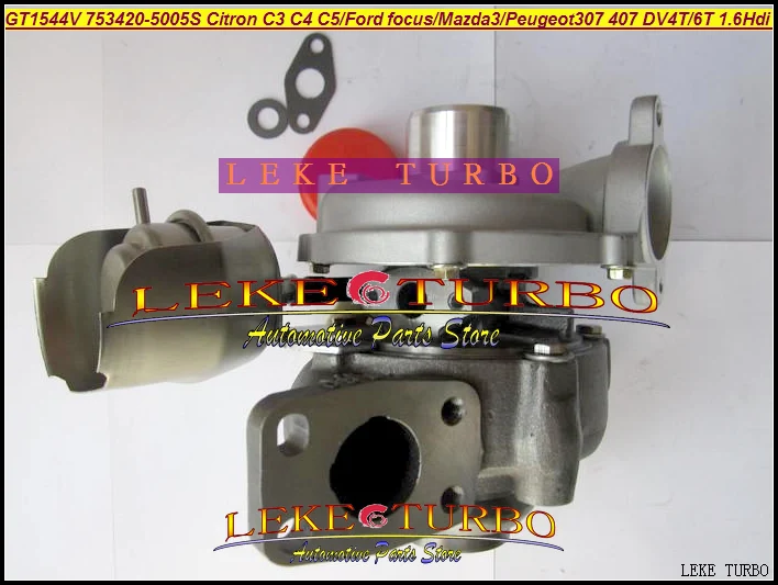 GT1544V 753420 0002 750030 Turbo для FORD C Max Citroen C4 C5 Mazda 3 Peugeot 307 407 S40 DV4T DV6T 1.6L|turbo for ford|turbo turbo turboturbo
