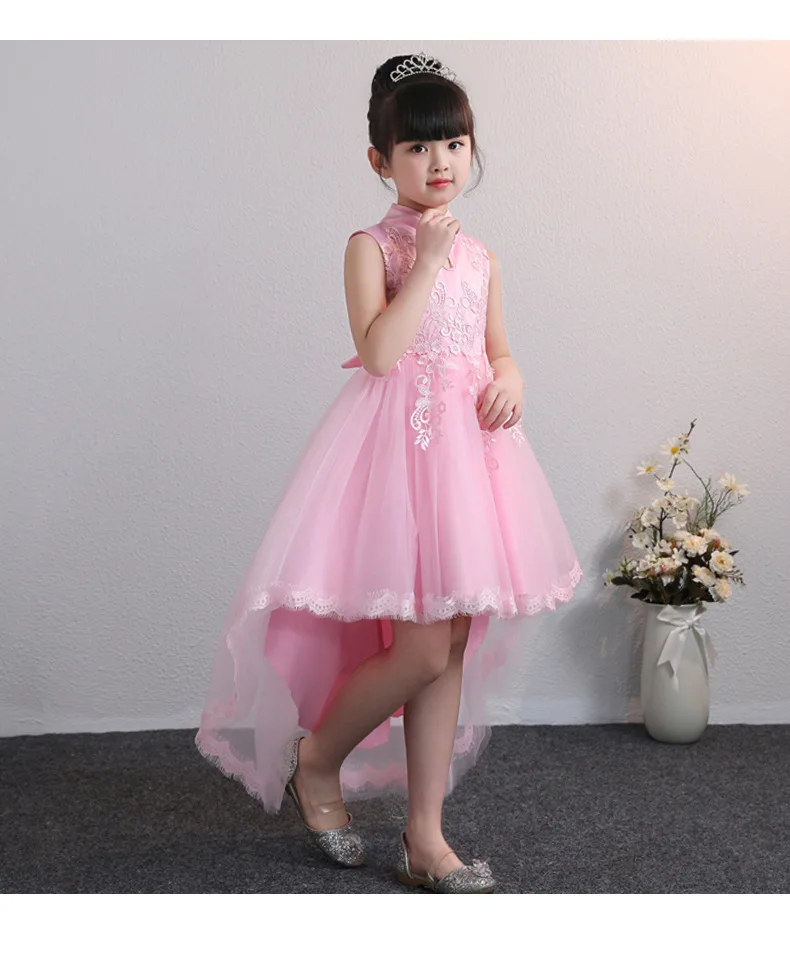 Children's beautiful dress summer new trailing princess girls wear baby flower primary school costumes | Детская одежда и